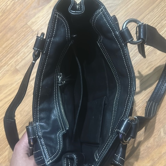 Coach black leather satchel - Picture 4 of 6